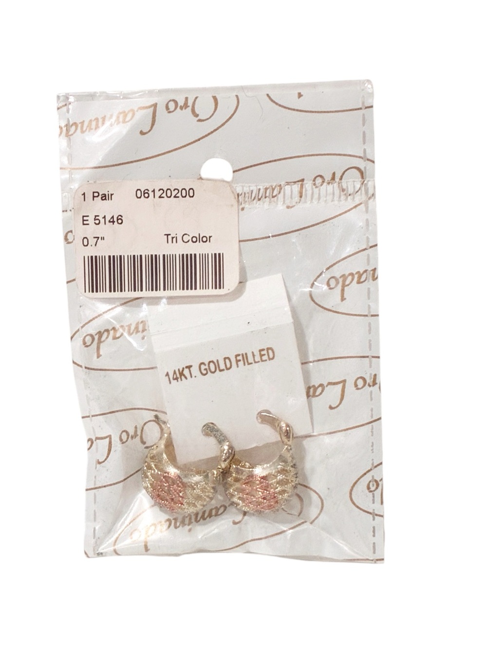 14kt Gold Tri Color Dainty Earring Jewelry NEW